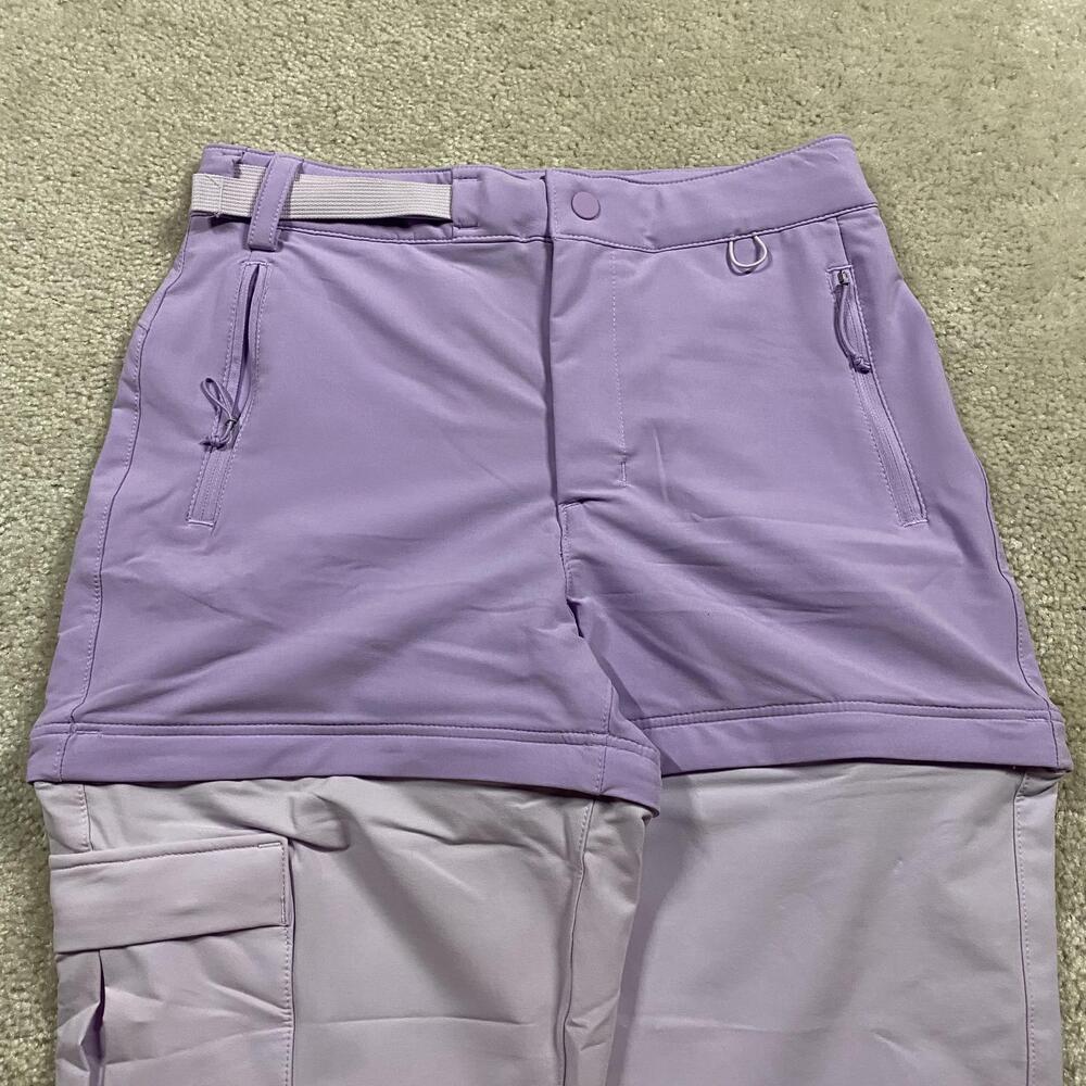 The North Face Bridgeway Pants Womens 0 Purple Convertible Zip Off Hiking - Picture 4 of 10